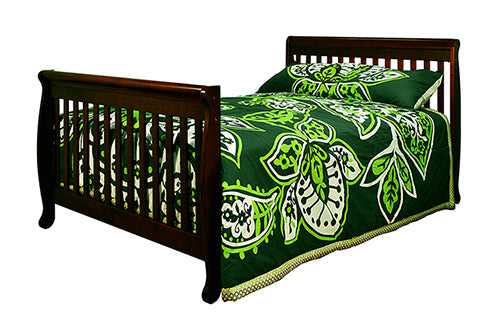 AFG Baby Furniture Alice Solid Wood 3-in-1 Convertible Crib in Expresso