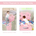 Image of Costway Baby Playpen Activity Center Safety Play Yard Cute Frog