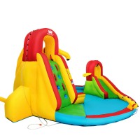 Costway Inflatable Water Slide Bounce House with Climbing Wall and Jumper