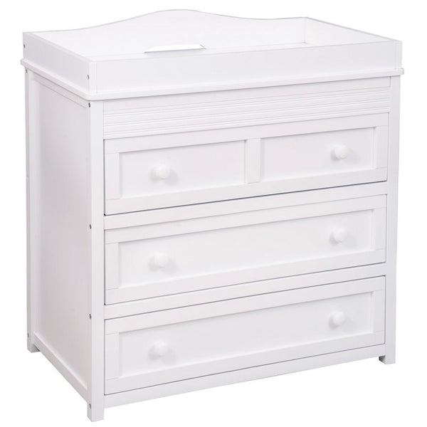 AFG Baby Furniture Leila II Solid Wood 3-Drawers Changing Table in Whi ...