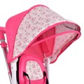 Costway 4-in-1 Detachable Baby Stroller Tricycle with Round Canopy