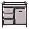 Costway Infant Baby Changing Table with 3 Baskets