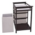 Costway Infant Baby Changing Table with 3 Baskets