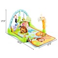 Image of Costway 4-in-1 Baby Play Gym Mat with 3 Hanging Educational Toys